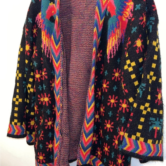 FARM Rio Sweaters - FARM Rio Multicolor Patterned Kimono